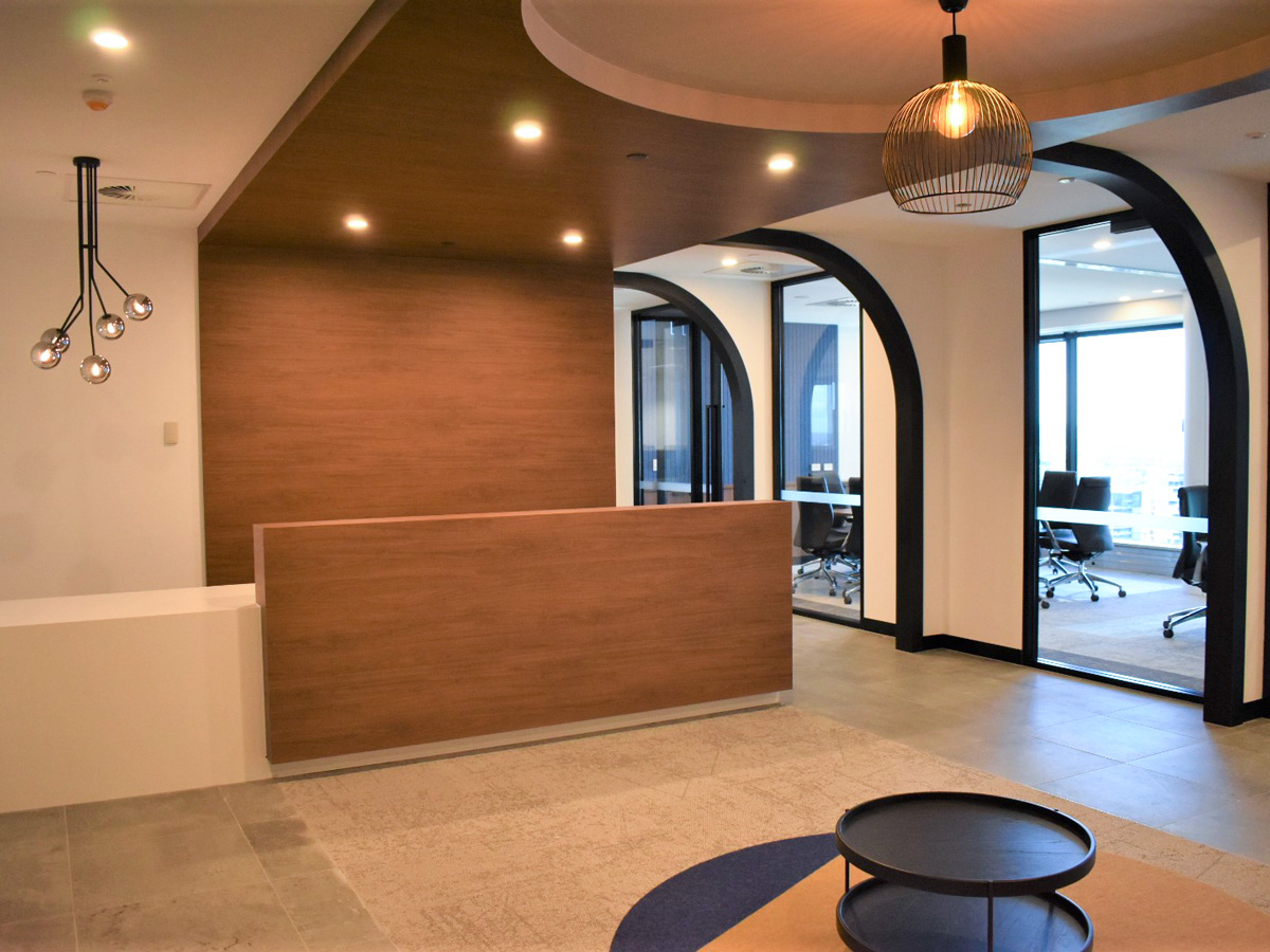 Lighting, data and electrical for multi-level city office