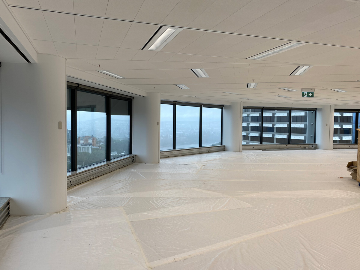Lighting, data and electrical for multi-level city office